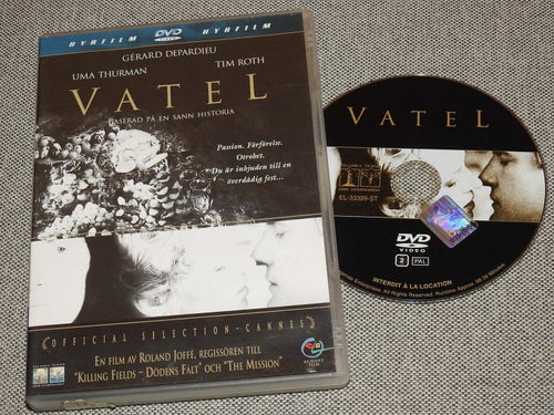 Vatel DVD Gerard Depardieu, Uma Thurman, Tim Roth Drama 2000