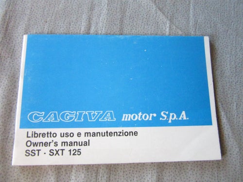 Cagiva SST125 SXT125 Owners manual NOS