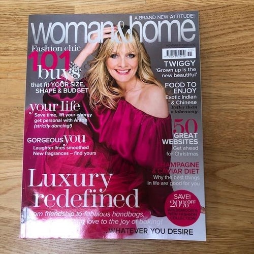 Woman & Home Magazine November 2008 - Twiggy  Front Cover