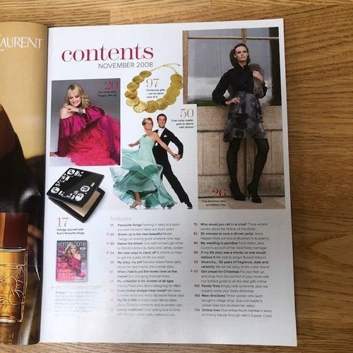 Woman & Home Magazine November 2008 - Twiggy  Front Cover