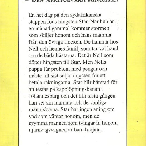 Star - Den Afrikanska hingsten - Kjell E. Genberg - Pollux