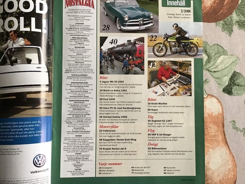 NOSTALGIA NR 2 2018 BUICK,VOLVO PV 51,KEPRO,ÅNGLOK,HEINKEL,MILITÄRHELIKOPTER