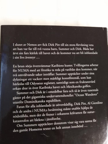 Odysseus skatt av Clive Cussler, bok. Very Fine