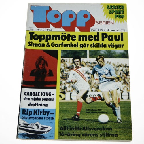Toppserien - 1972 - NR 10 - Toppbilden: Paul Simon