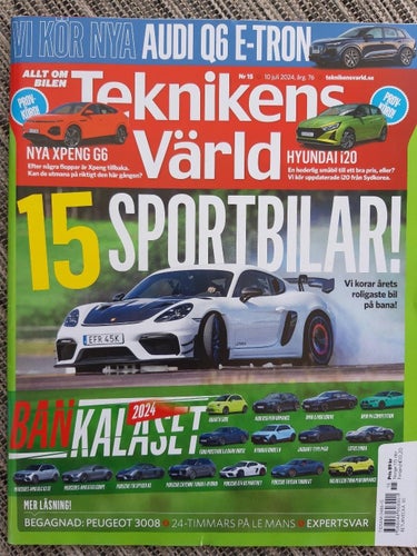 Teknikens Värld nr 15 2024: Porsche Taycan Turbo GT + 718 Spyder RS + GT4 RS M.