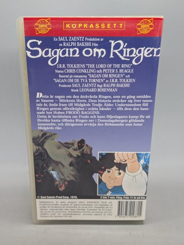 Sagan om ringen - Den tecknade versionen - VHS