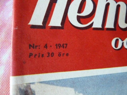 HEMMET OCH FAMILJEN, NR 4-1947, TIDNING