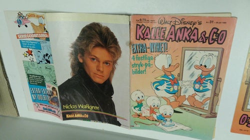 Kalle Anka 1985 nr 31 bakomslagsbild: Niclas Wahlgren