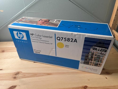 Original Tonerkassett/Bläckpatron - HP Q7582A Yellow