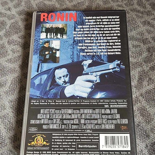 Ronin - Robert De Niro, Jean Reno, Stellan Skarsgård VHS