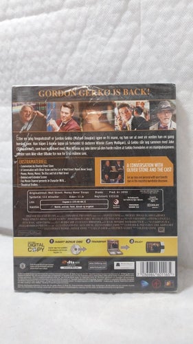 Wall Street Money Never Sleeps Blu-Ray (Norsk utgåva / Svensk text) Oöppnad