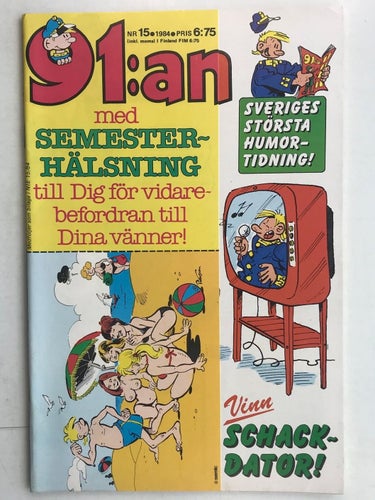 91:an - 1984: 15 VF med omslagsflik