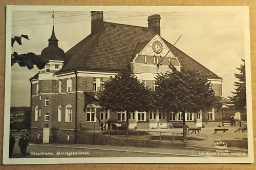 OSKARSHAMN .. Järnvägsstation .. 1930 - 40-tal .. Järnväg .. Småland
