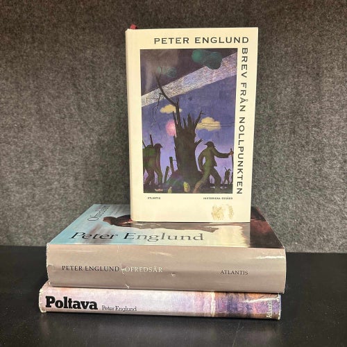 3 böcker av Peter Englund - Ofredsår, Poltava, Brev från Nollpunkten - Bokpaket