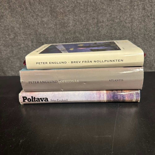 3 böcker av Peter Englund - Ofredsår, Poltava, Brev från Nollpunkten - Bokpaket