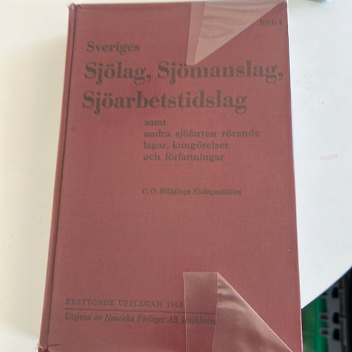 Sveriges Sjölag, Sjömanslag, Sjöarbetstidslag av C. O. Hiljdrings, 1968