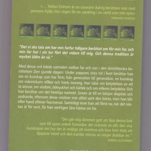 Den sjunde dagen - Stefan Einhorn