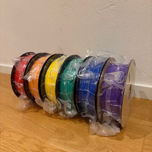 6st rullar PLA Filament - Regnbåge
