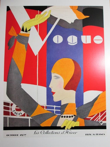VOGUE - TRYCK EFTER TIDNINGSOMSLAG- ART DECO