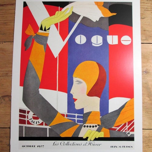VOGUE - TRYCK EFTER TIDNINGSOMSLAG- ART DECO