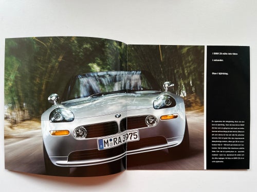 BMW Z8 roadster broschyr