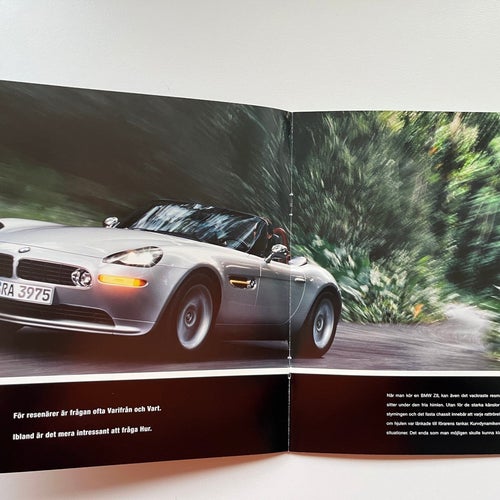 BMW Z8 roadster broschyr