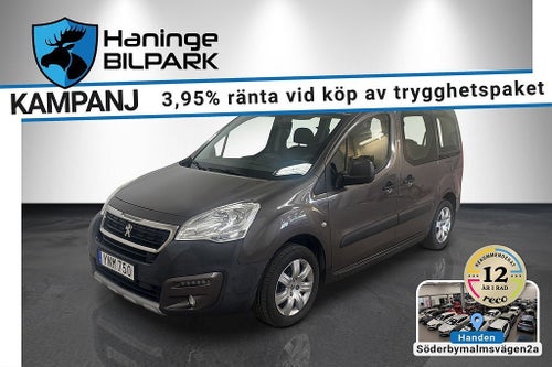 Peugeot Partner Tepee 1.6 BlueHDi Manuell, 120hk, 2017