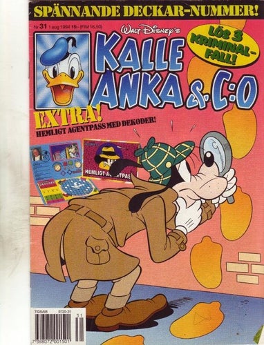 Kalle Anka & C:o Nr:31-1994