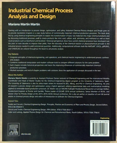Industrial Chemical Process Analysis and Design / Mariano Martín Martín