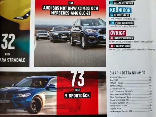 Auto motor & sport nr 9 2018: Mercedes-AMG GLC 43, Audi SQ5, BMW X3 M40i