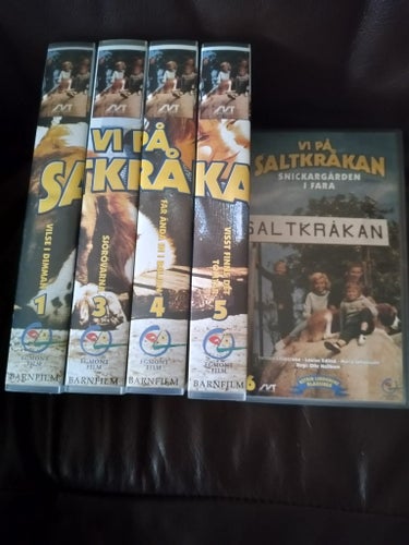 Vi på Saltkråkan VHS Samling , VHS 1, 3, 4, 5 och 6