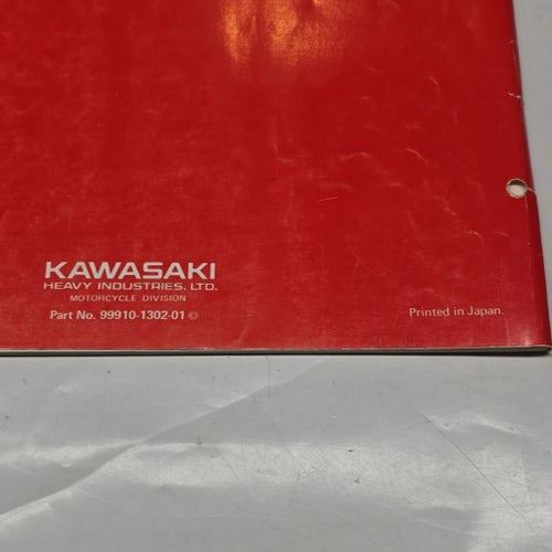 Kawasaki KX80-E/F Motorcycle Parts Catalog 1982