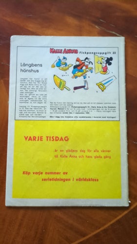 Walt Disney's Kalle Anka & C:o Nr 22 - 1 Sept. 1959