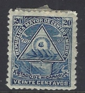 Nicaragua 20 centavos Mi104X utan vattenmärke