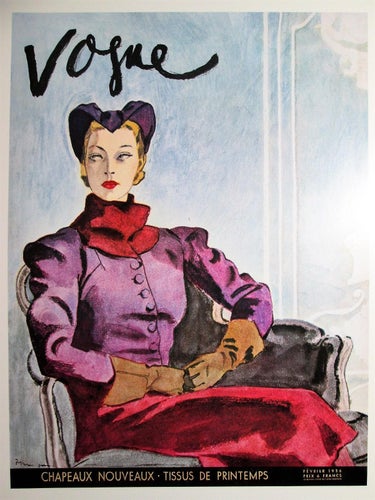 VOGUE - TRYCK EFTER TIDNINGSOMSLAG- ART DECO