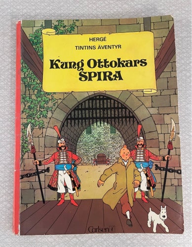 Tintins Äventyr, nr 2: ”Kung Ottokars spira”, 1:a upplagan 1972