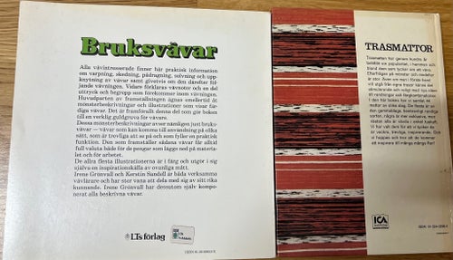 Två vävböcker - Bruksvävar och Trasmattor
