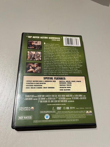 DVD-film: Lost Command (Anthony Quinn, Alain Delon, George Segal)