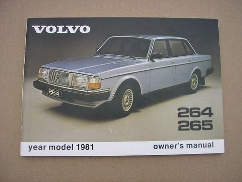 VOLVO Instruktionsbok 264 265 1981