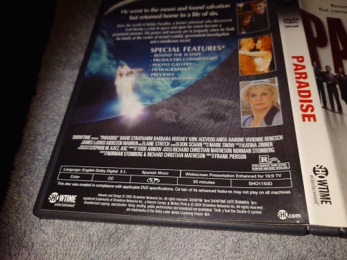 Paradise (DVD, R1), David Strathairn, Barbara Hershey