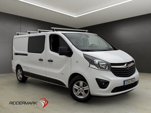 Opel Vivaro Dubbelhytt L2 6-Sits Värmare Dragkrok B-Kamera