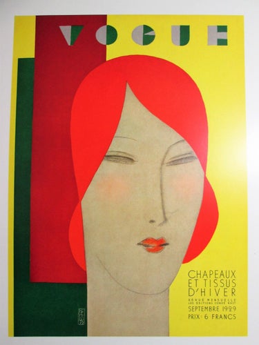 VOGUE - TRYCK EFTER TIDNINGSOMSLAG- ART DECO