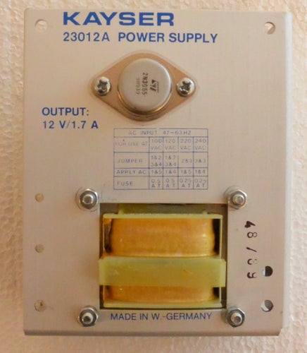 KAYSER stabiliserad likspänningsförsörjning 12V/1,7A