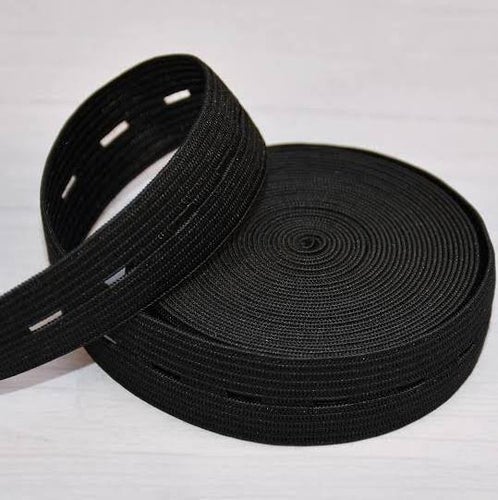 1 meter fothällor i knapphålsresår/ Resårband