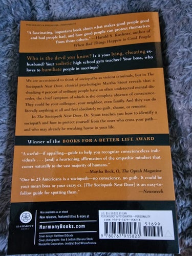 The Sociopath Next Door av Martha Stout, Ph.D. (2005)