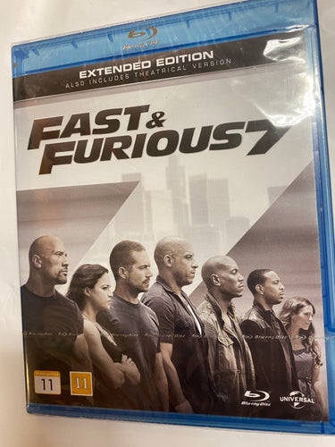 BLU-RAY Fast & Furious 7 INPLASTAD