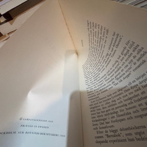 Moderna myter av Lars Gyllensten, bok, Very Fine plus