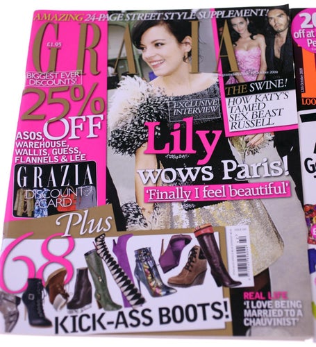 Grazia/Look/More Magazine-3 magazines included-October 2009-NEW-Weight 874g