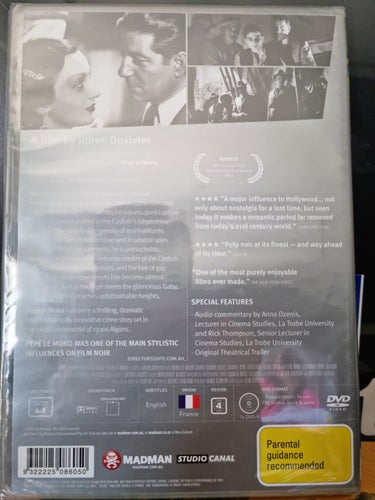 Pépé le Moko (1937) Julien Duvivier med Jean Gabin, Mireille Balin.