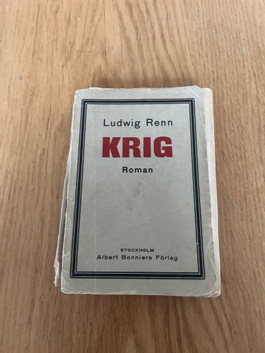 Krig av Ludwig Renn, 1929